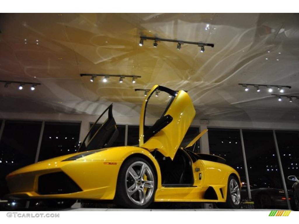 2007 Murcielago LP640 Coupe - Giallo Evros (Yellow) / Nero Perseus photo #10