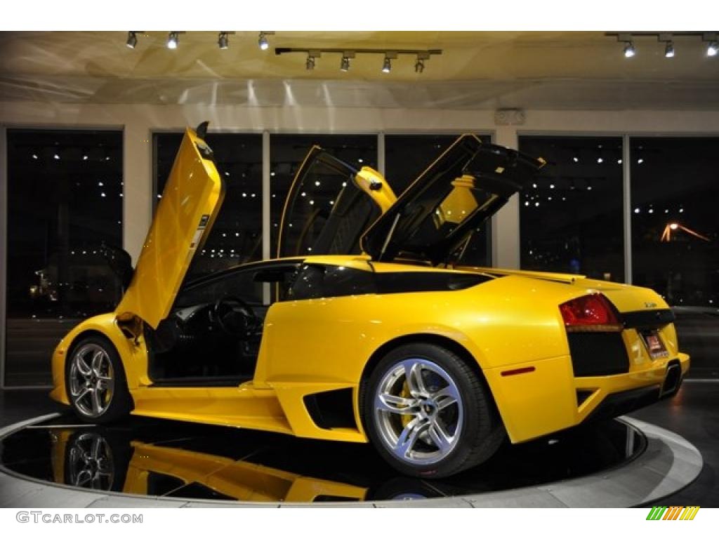 2007 Murcielago LP640 Coupe - Giallo Evros (Yellow) / Nero Perseus photo #15