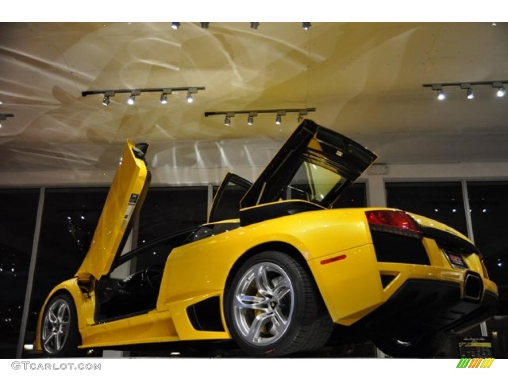 2007 Murcielago LP640 Coupe - Giallo Evros (Yellow) / Nero Perseus photo #16
