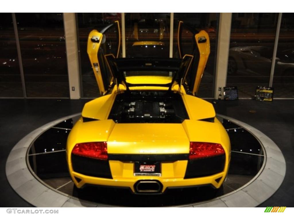 2007 Murcielago LP640 Coupe - Giallo Evros (Yellow) / Nero Perseus photo #17