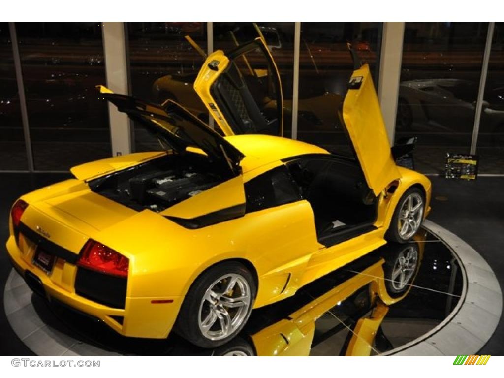 2007 Murcielago LP640 Coupe - Giallo Evros (Yellow) / Nero Perseus photo #19