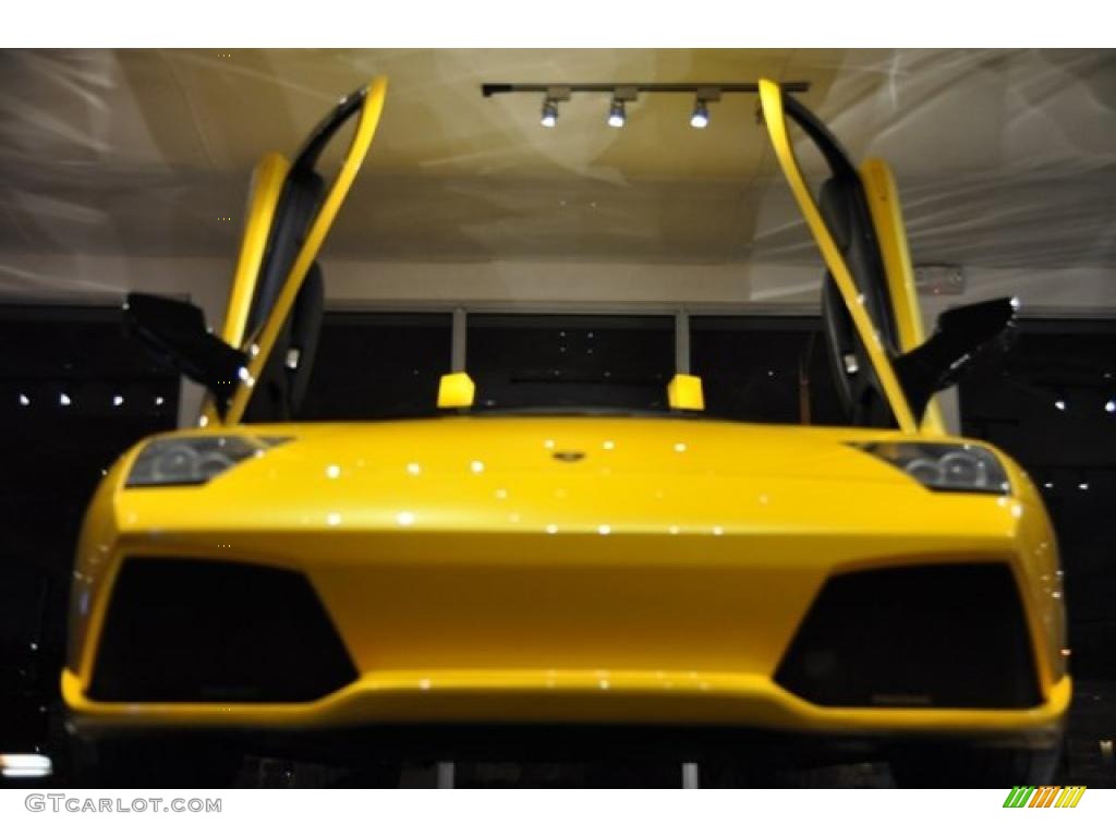 2007 Murcielago LP640 Coupe - Giallo Evros (Yellow) / Nero Perseus photo #27