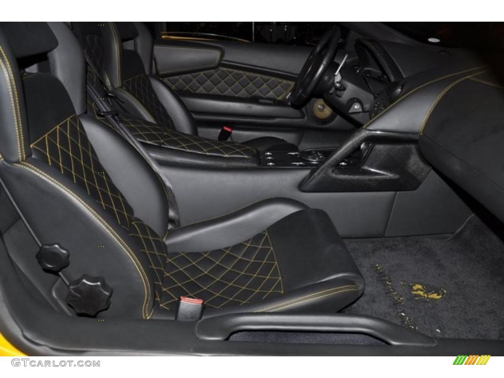 2007 Murcielago LP640 Coupe - Giallo Evros (Yellow) / Nero Perseus photo #32