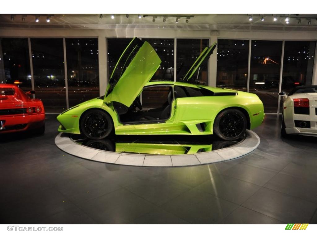 2008 Murcielago LP640 Coupe - Verde Ithaca (Pearl Green) / Nero Perseus photo #42