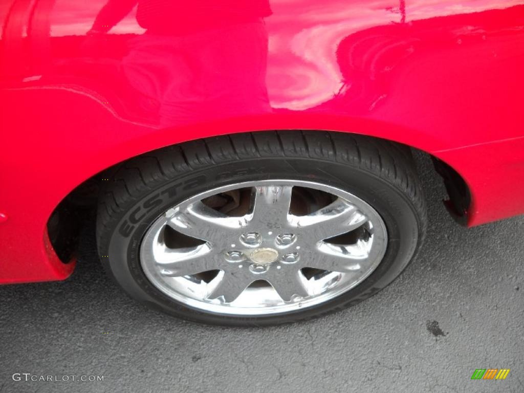2001 Sebring LXi Coupe - Indy Red / Black/Light Gray photo #15