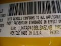 Detonator Yellow - Wrangler X 4x4 Photo No. 9