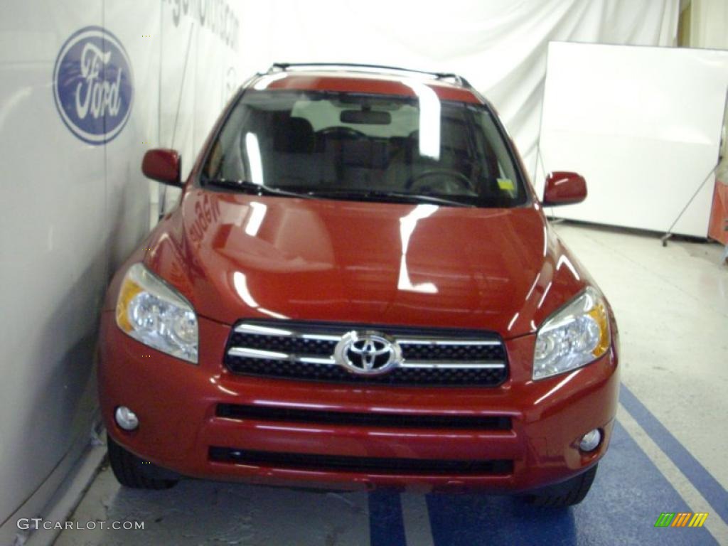 2007 RAV4 Limited 4WD - Barcelona Red Pearl / Dark Charcoal/Ash photo #1