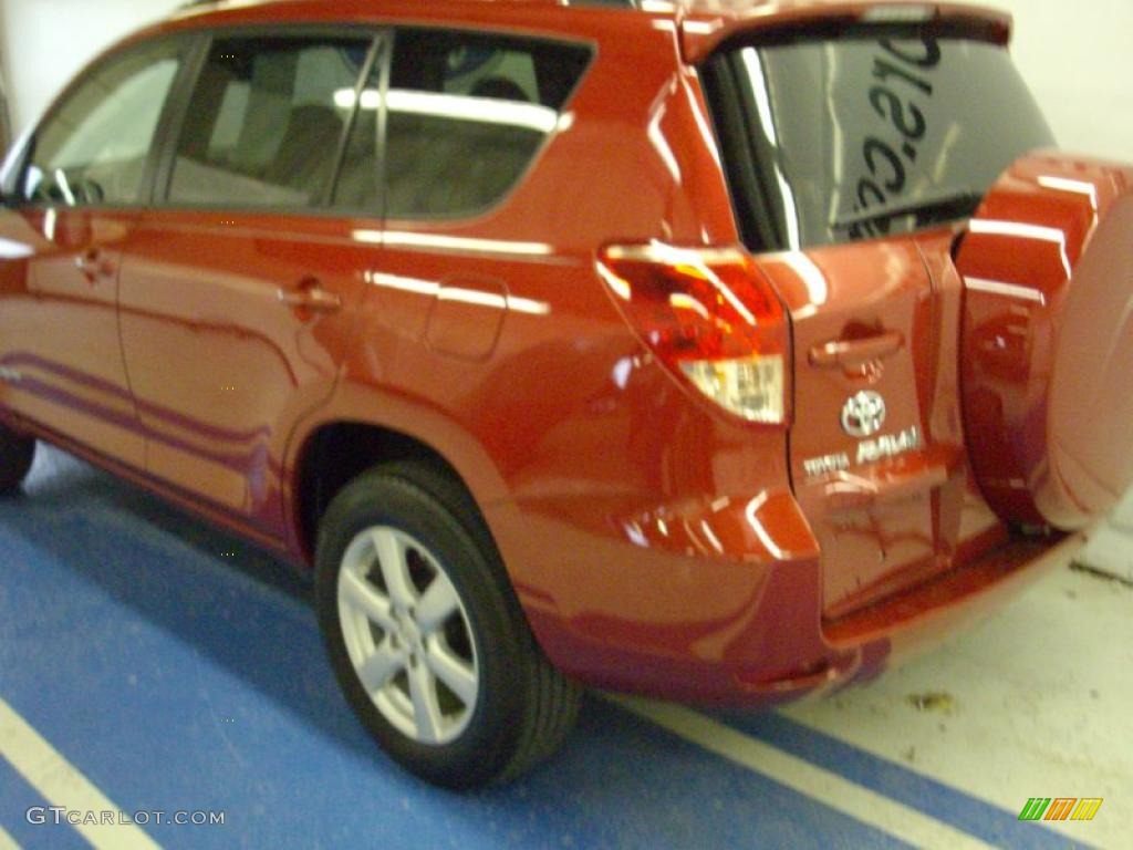 2007 RAV4 Limited 4WD - Barcelona Red Pearl / Dark Charcoal/Ash photo #3