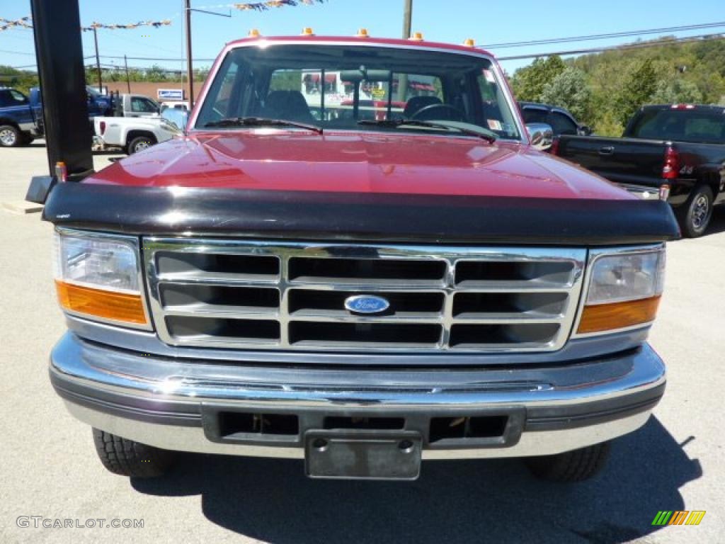 1997 F250 XLT Extended Cab 4x4 - Toreador Red Metallic / Medium Graphite photo #10