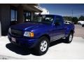 2003 Sonic Blue Metallic Ford Ranger Edge Regular Cab  photo #3