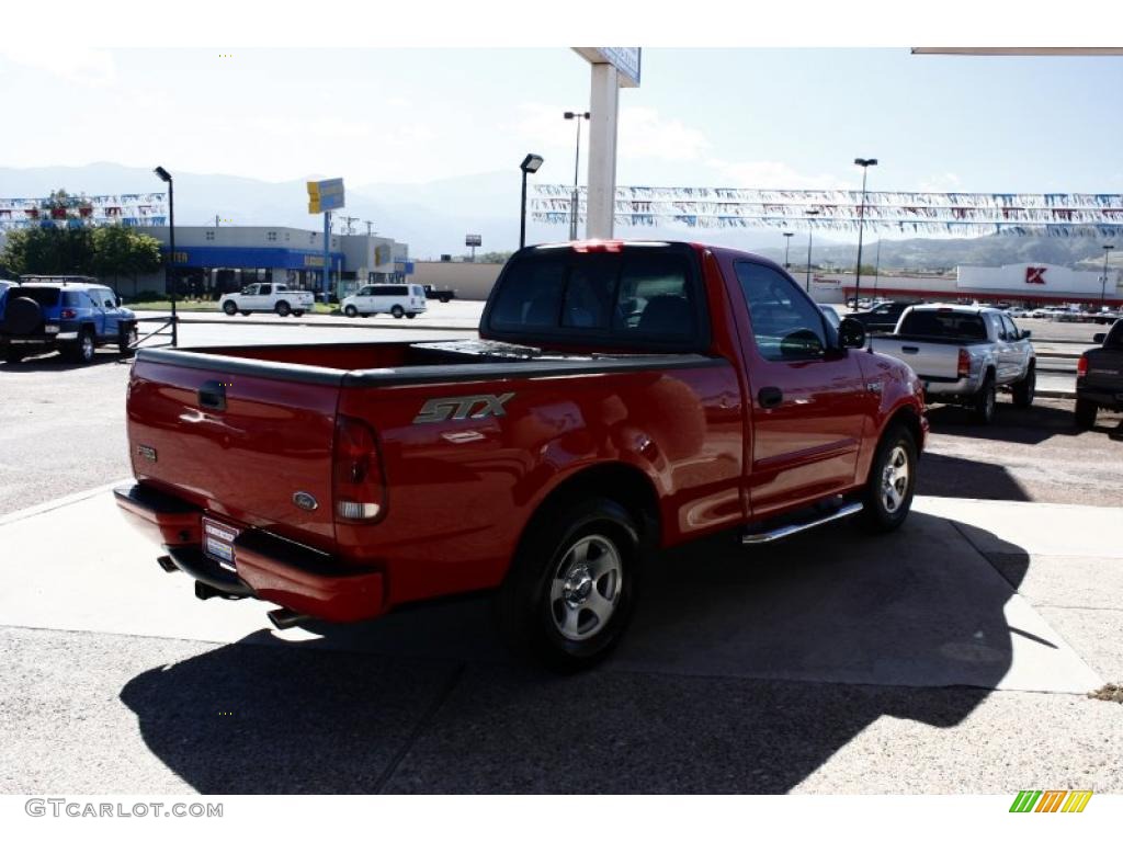 2004 F150 STX Heritage Regular Cab - Bright Red / Medium Graphite photo #4