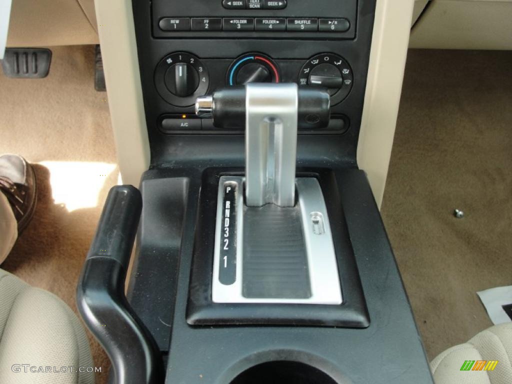 2007 Mustang V6 Deluxe Coupe - Redfire Metallic / Medium Parchment photo #32