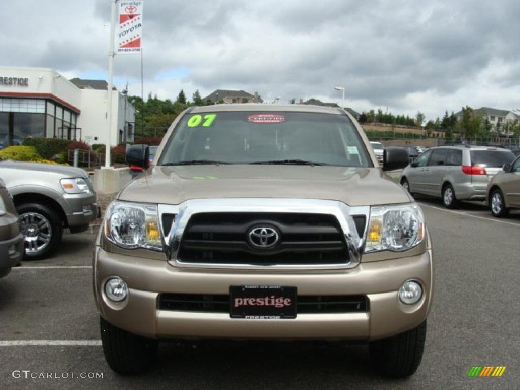 2007 Tacoma V6 SR5 Double Cab 4x4 - Desert Sand Mica / Taupe photo #2