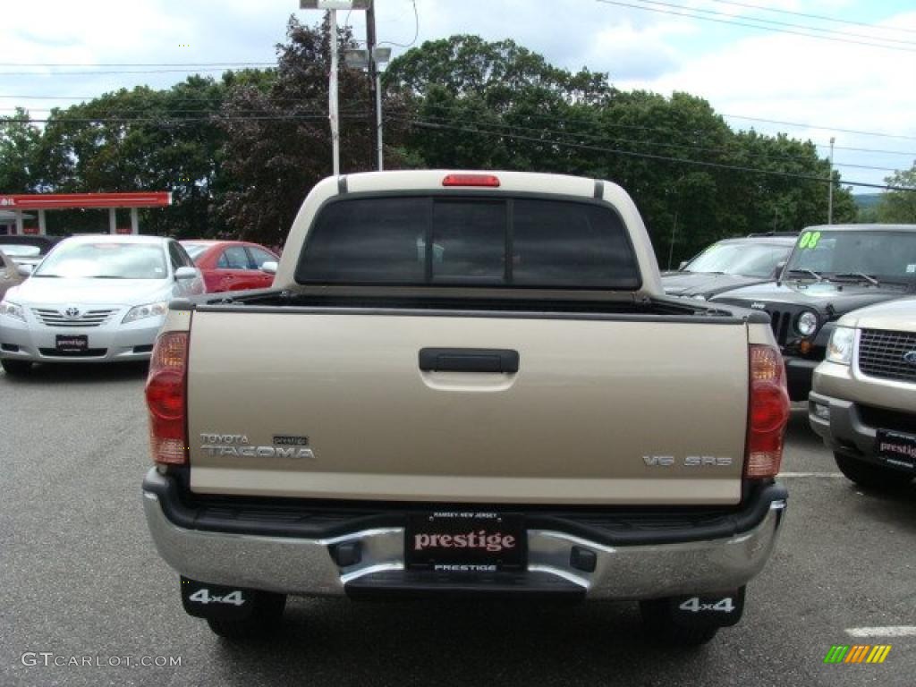 2007 Tacoma V6 SR5 Double Cab 4x4 - Desert Sand Mica / Taupe photo #5