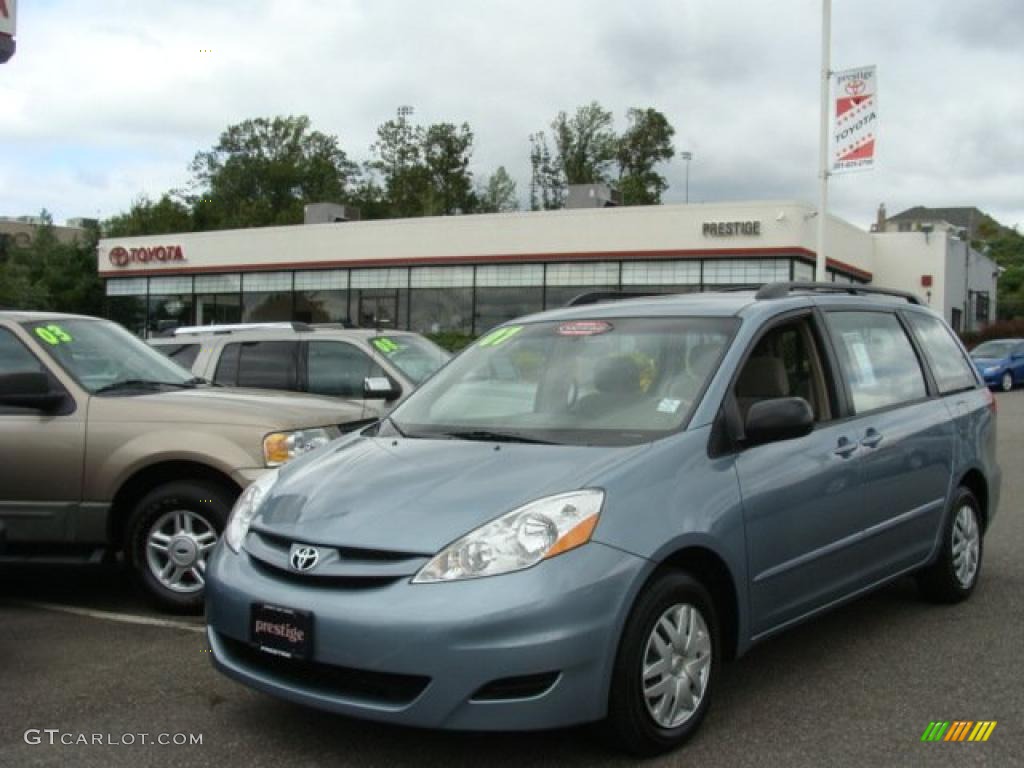 2007 Sienna CE - Blue Mirage Metallic / Stone photo #1