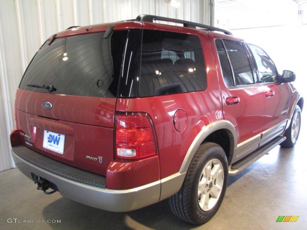 2004 Explorer Eddie Bauer 4x4 - Redfire Metallic / Medium Parchment photo #3