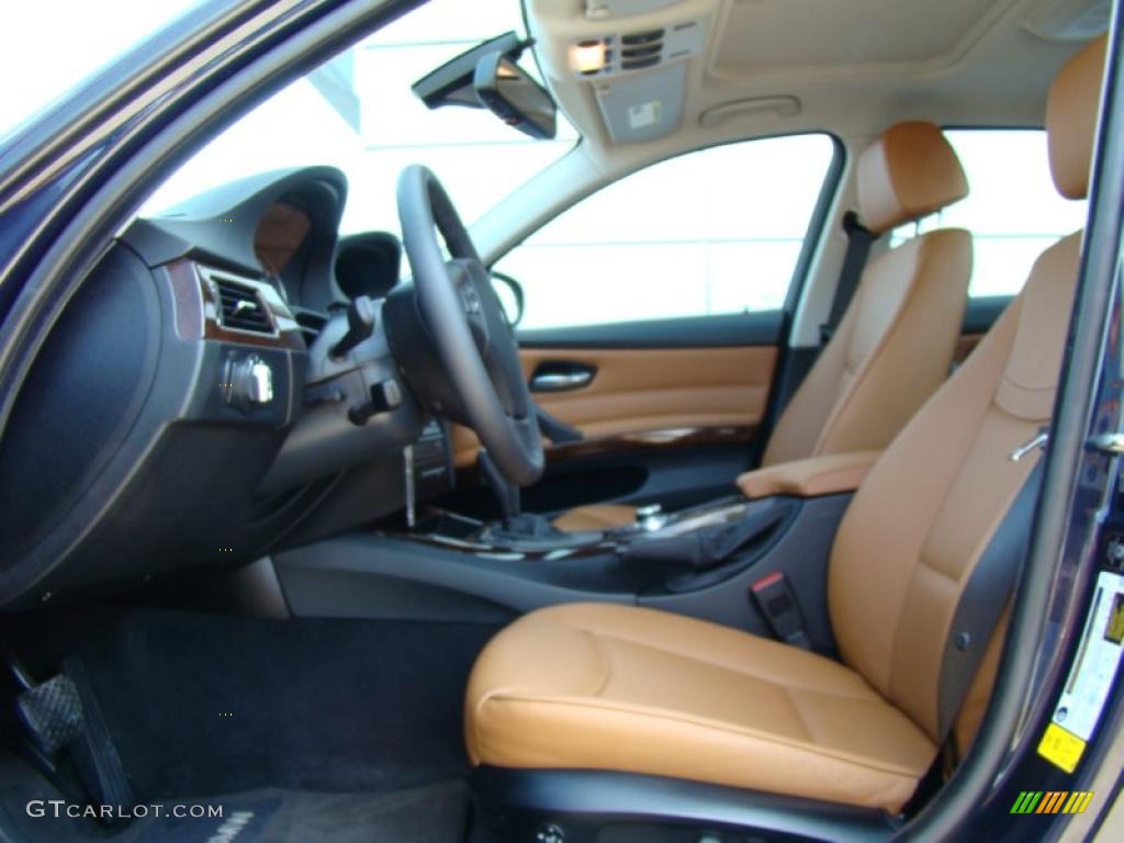 2010 3 Series 328i xDrive Sedan - Monaco Blue Metallic / Saddle Brown Dakota Leather photo #9