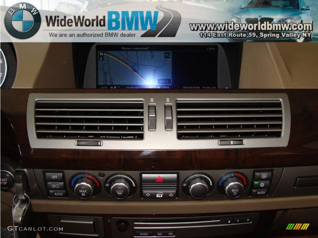 2008 7 Series 750Li Sedan - Azurite Black Metallic / Cream Beige photo #11