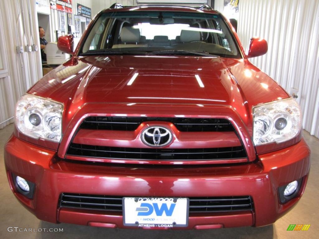 2007 4Runner Limited 4x4 - Salsa Red Pearl / Stone photo #2