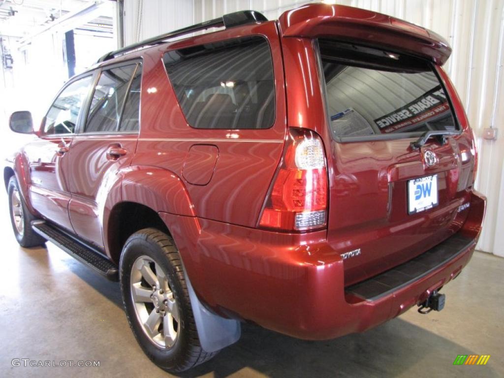 2007 4Runner Limited 4x4 - Salsa Red Pearl / Stone photo #5