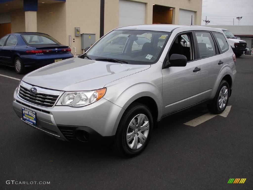 2009 Forester 2.5 X - Spark Silver Metallic / Black photo #1