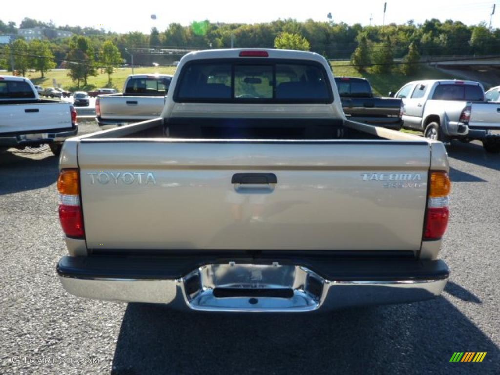 2003 Tacoma V6 TRD Double Cab 4x4 - Mystic Gold Metallic / Oak photo #6