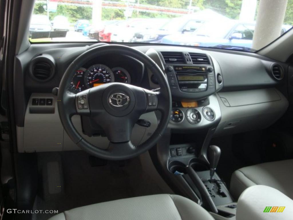 2010 RAV4 Limited V6 4WD - Black Forest Pearl / Ash Gray photo #10