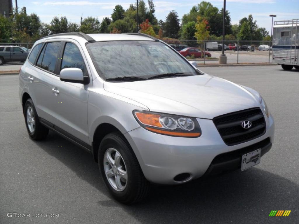 2008 Santa Fe GLS - Bright Silver / Gray photo #5