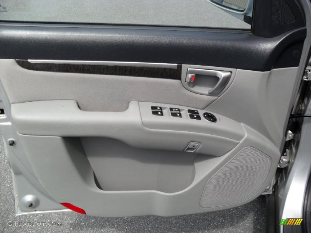 2008 Santa Fe GLS - Bright Silver / Gray photo #9