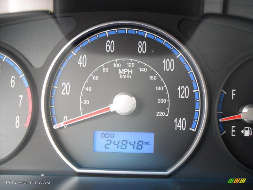 2008 Santa Fe GLS - Bright Silver / Gray photo #11