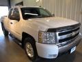 2008 Summit White Chevrolet Silverado 1500 LT Extended Cab 4x4  photo #1