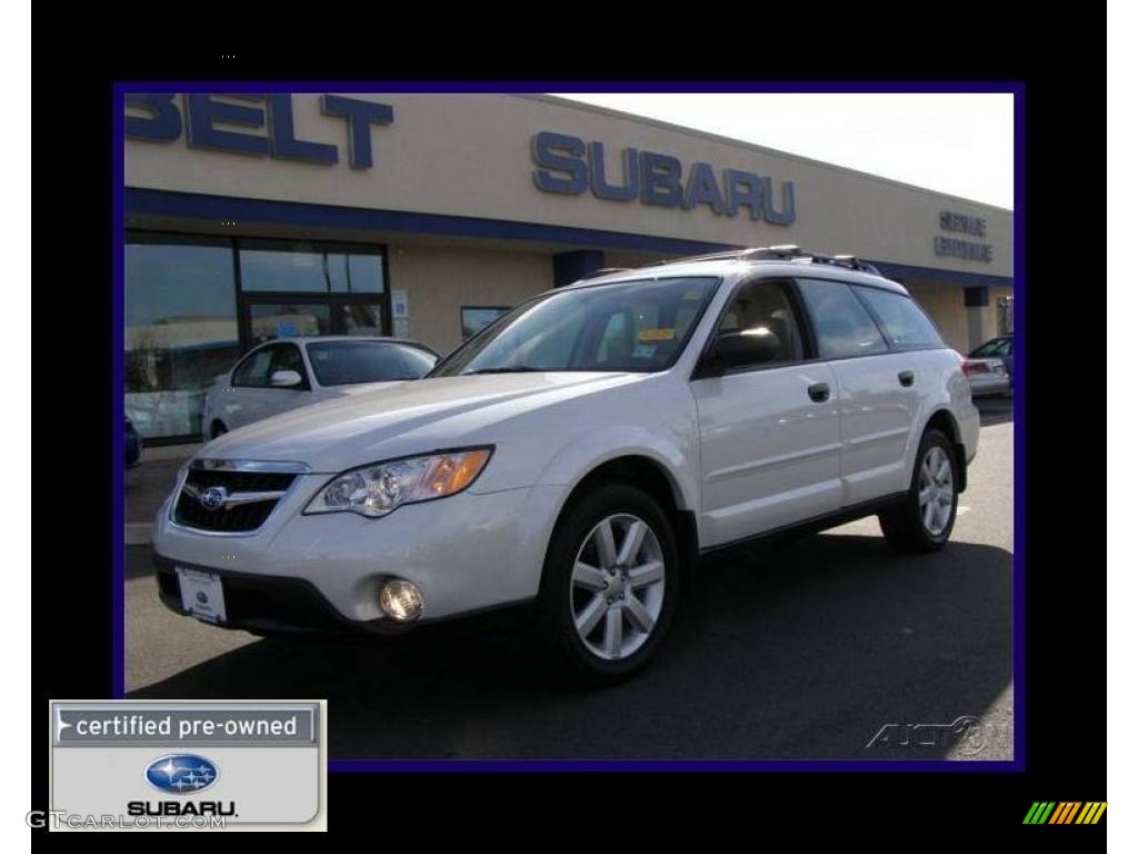 2009 Outback 2.5i Special Edition Wagon - Satin White Pearl / Warm Ivory photo #1