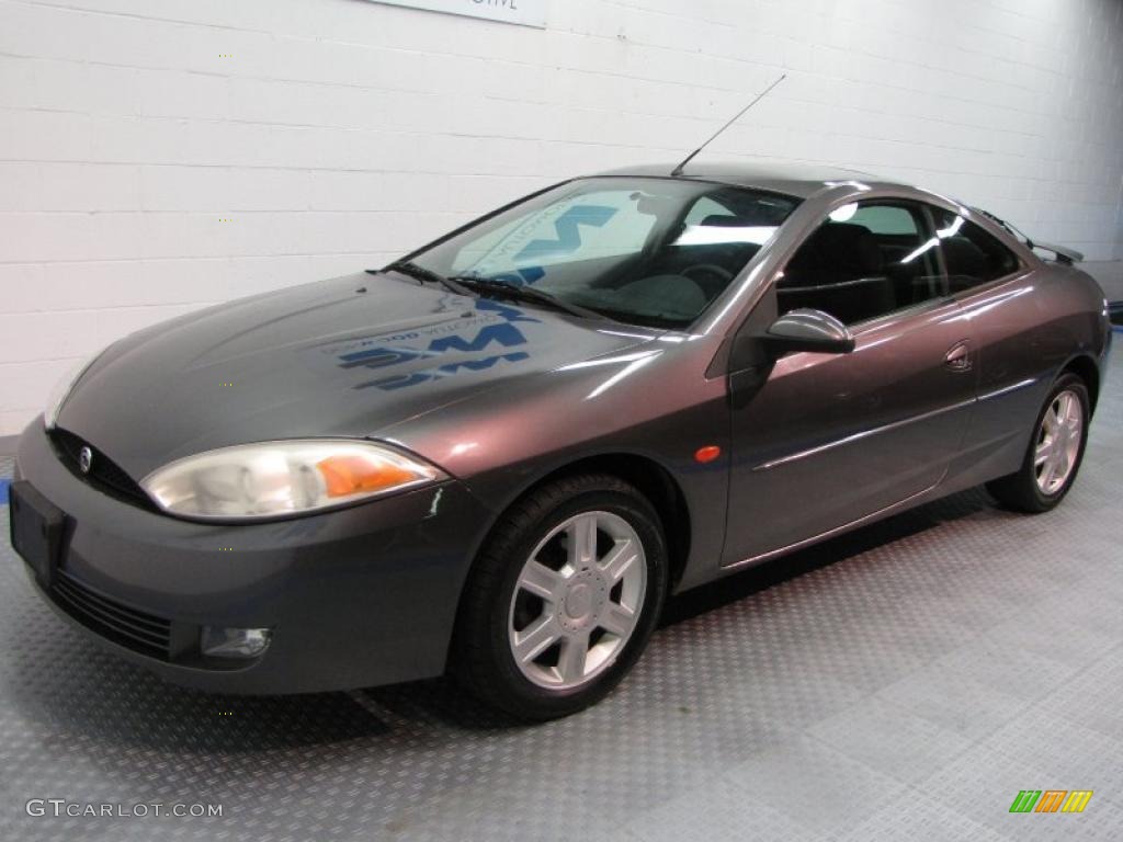 2001 Cougar V6 - Dark Shadow Grey Metallic / Midnight Black photo #2