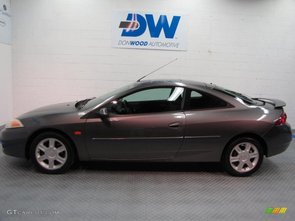 2001 Cougar V6 - Dark Shadow Grey Metallic / Midnight Black photo #5
