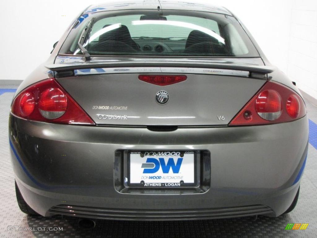 2001 Cougar V6 - Dark Shadow Grey Metallic / Midnight Black photo #8