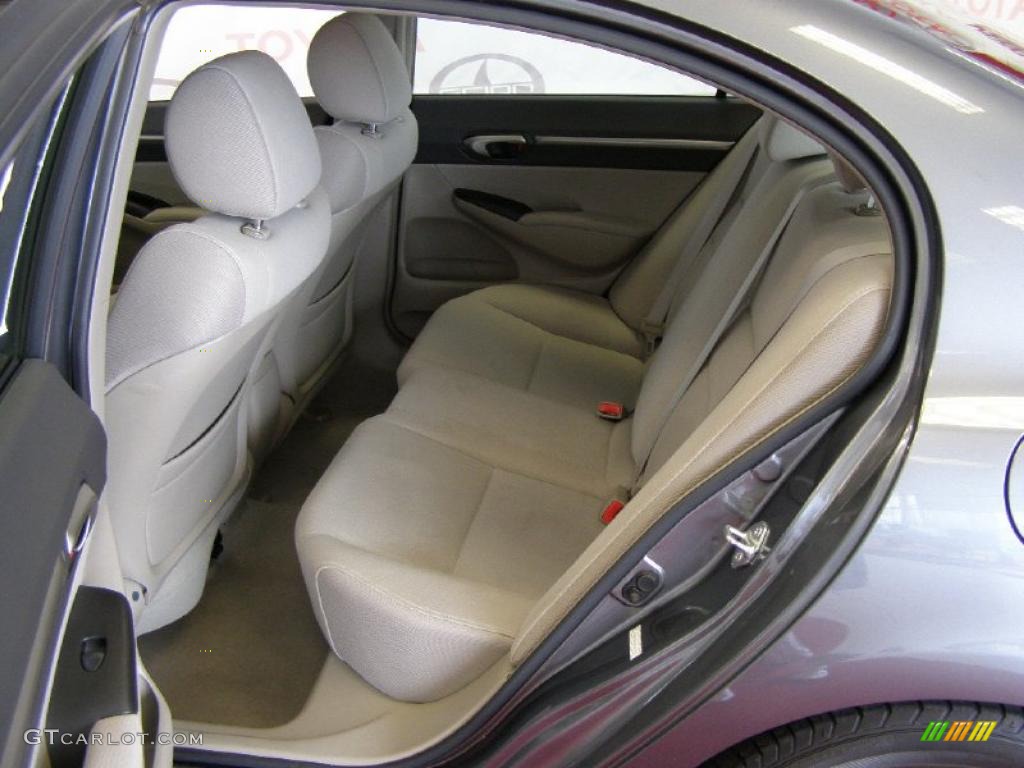 2009 Civic Hybrid Sedan - Magnetic Pearl / Beige photo #21