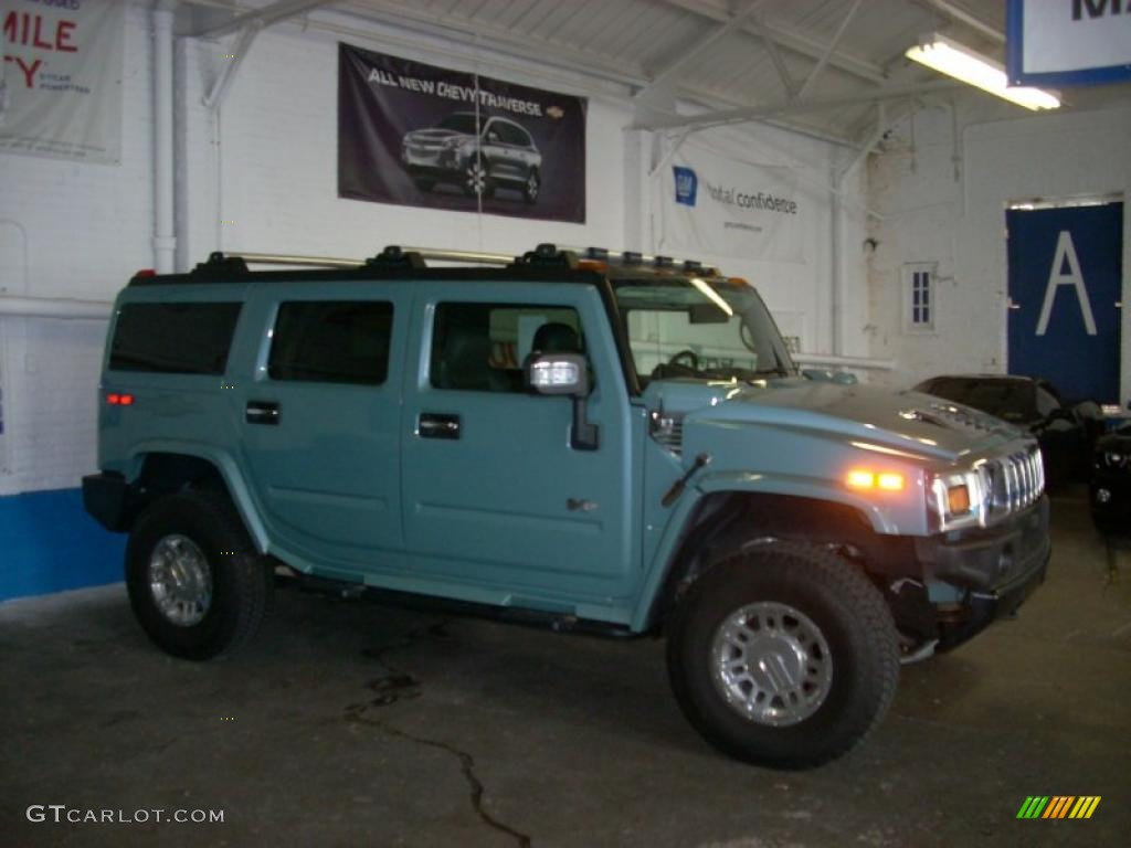 2007 H2 SUV - Glacier Blue Metallic / Ebony Black photo #1