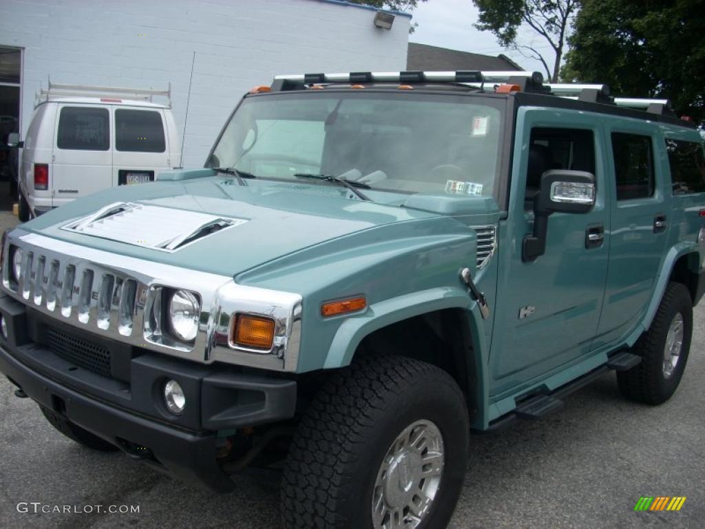 2007 H2 SUV - Glacier Blue Metallic / Ebony Black photo #2