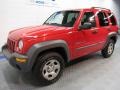 2002 Flame Red Jeep Liberty Sport 4x4  photo #2