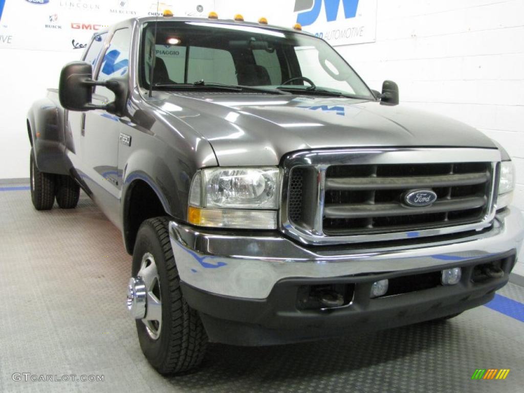 2003 F350 Super Duty XLT Crew Cab 4x4 Dually - Dark Shadow Grey Metallic / Medium Flint photo #1
