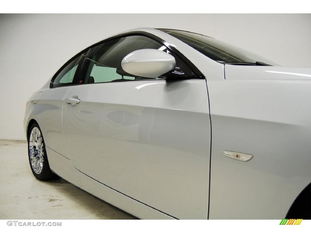 2009 3 Series 328i Coupe - Titanium Silver Metallic / Black photo #4