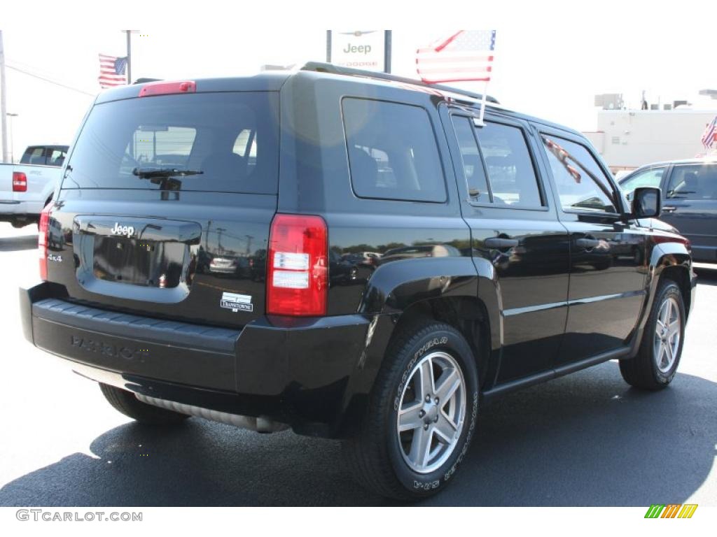 2008 Patriot Sport 4x4 - Brilliant Black Crystal Pearl / Dark Slate Gray photo #2