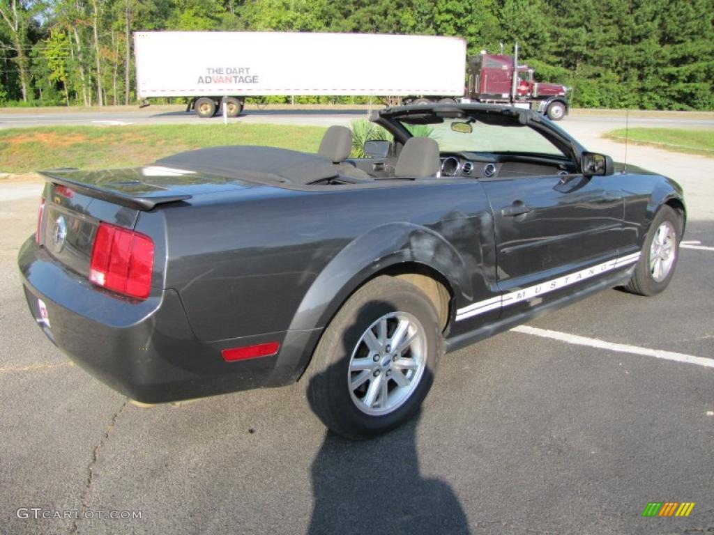 2007 Mustang V6 Deluxe Convertible - Alloy Metallic / Dark Charcoal photo #7