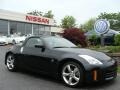 2008 Magnetic Black Nissan 350Z Enthusiast Roadster  photo #2