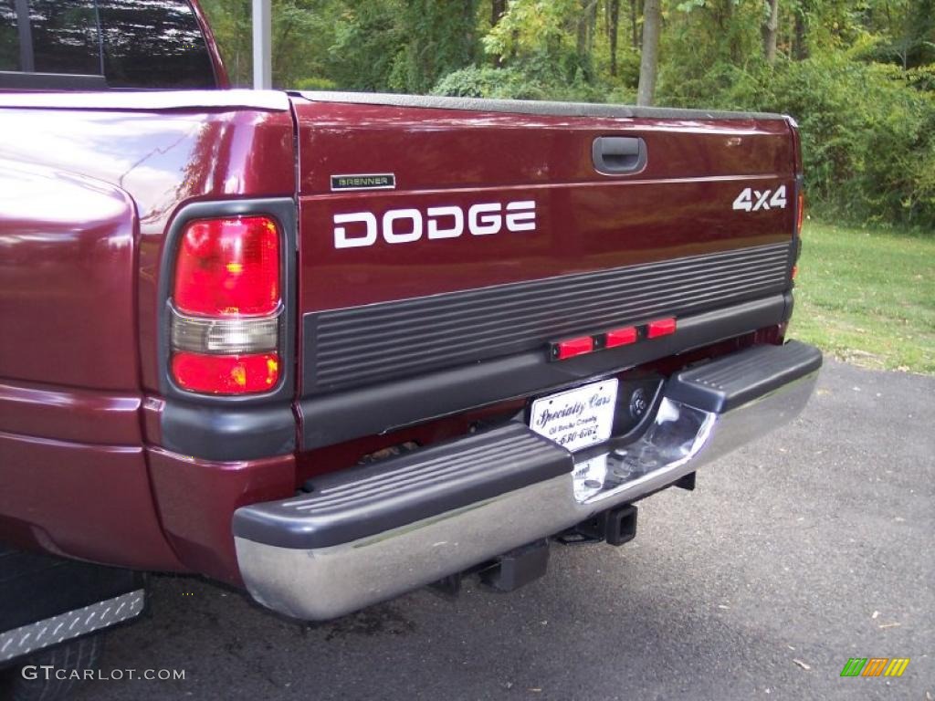 2000 Ram 3500 SLT Extended Cab 4x4 Dually - Dark Garnet Red Pearl / Mist Gray photo #11