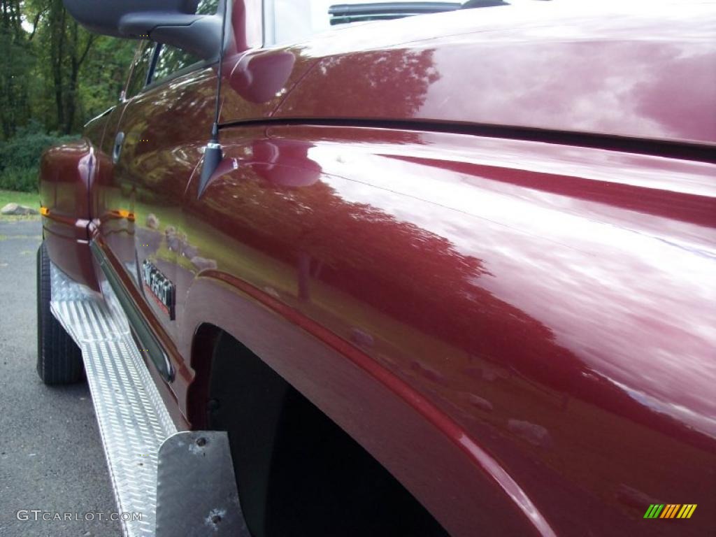 2000 Ram 3500 SLT Extended Cab 4x4 Dually - Dark Garnet Red Pearl / Mist Gray photo #23