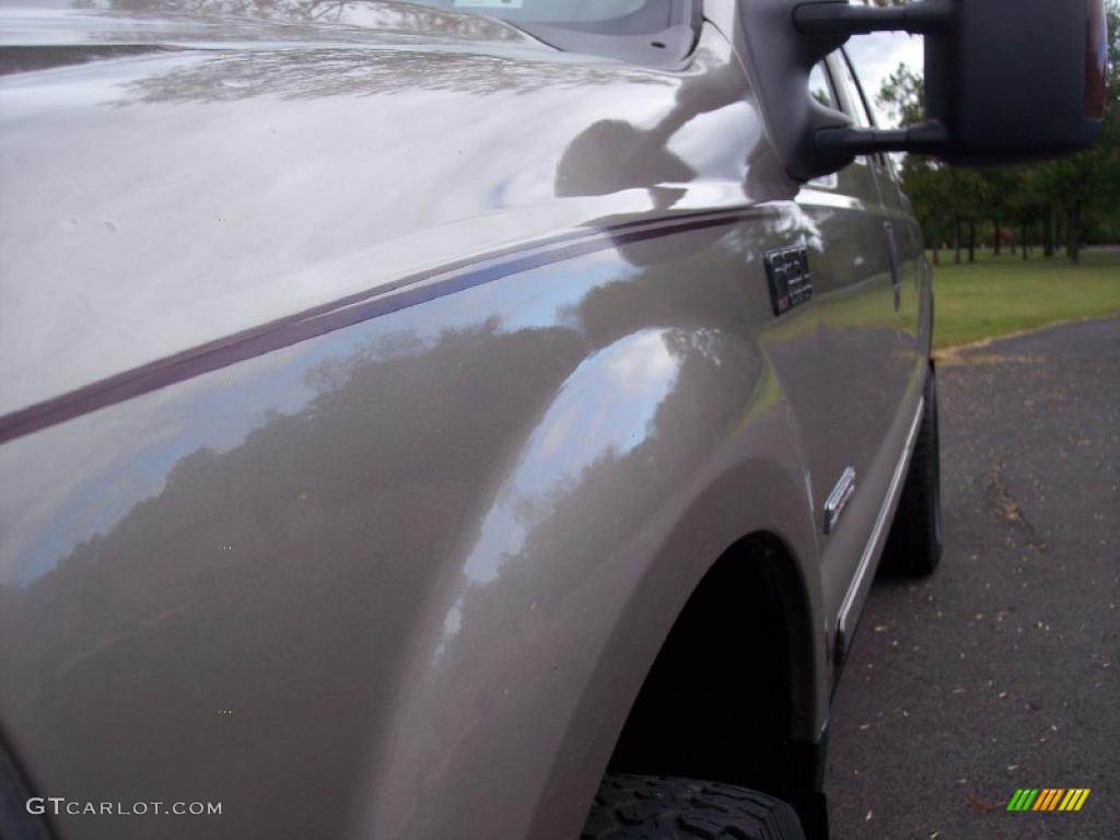 2003 F250 Super Duty XLT Crew Cab 4x4 - Arizona Beige Metallic / Medium Parchment Beige photo #11