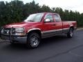 1999 Victory Red Chevrolet Silverado 1500 LS Extended Cab 4x4  photo #2