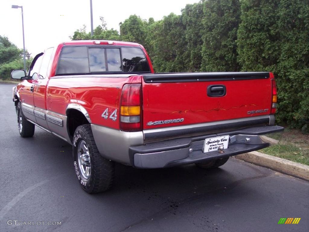 1999 Silverado 1500 LS Extended Cab 4x4 - Victory Red / Graphite photo #9