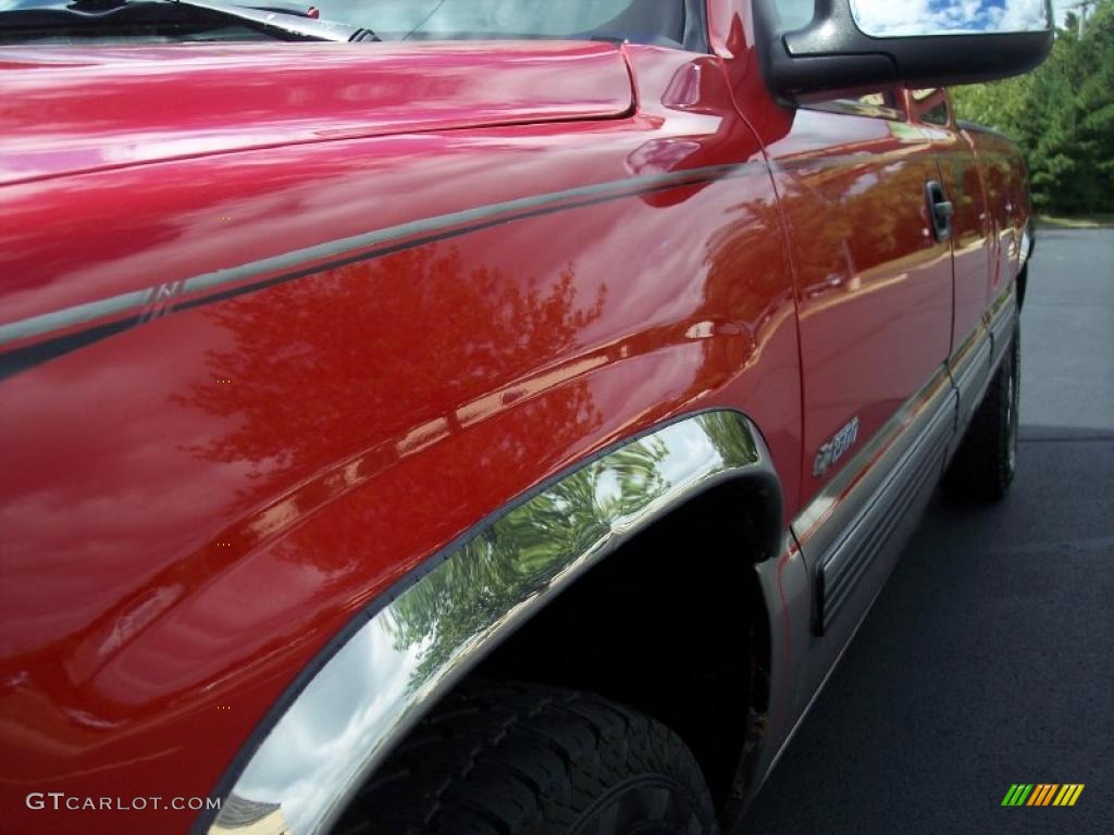 1999 Silverado 1500 LS Extended Cab 4x4 - Victory Red / Graphite photo #14